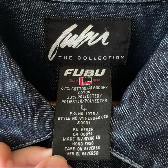 Fubu the Collection Blue Jean Jacket - Picture 10 of 10